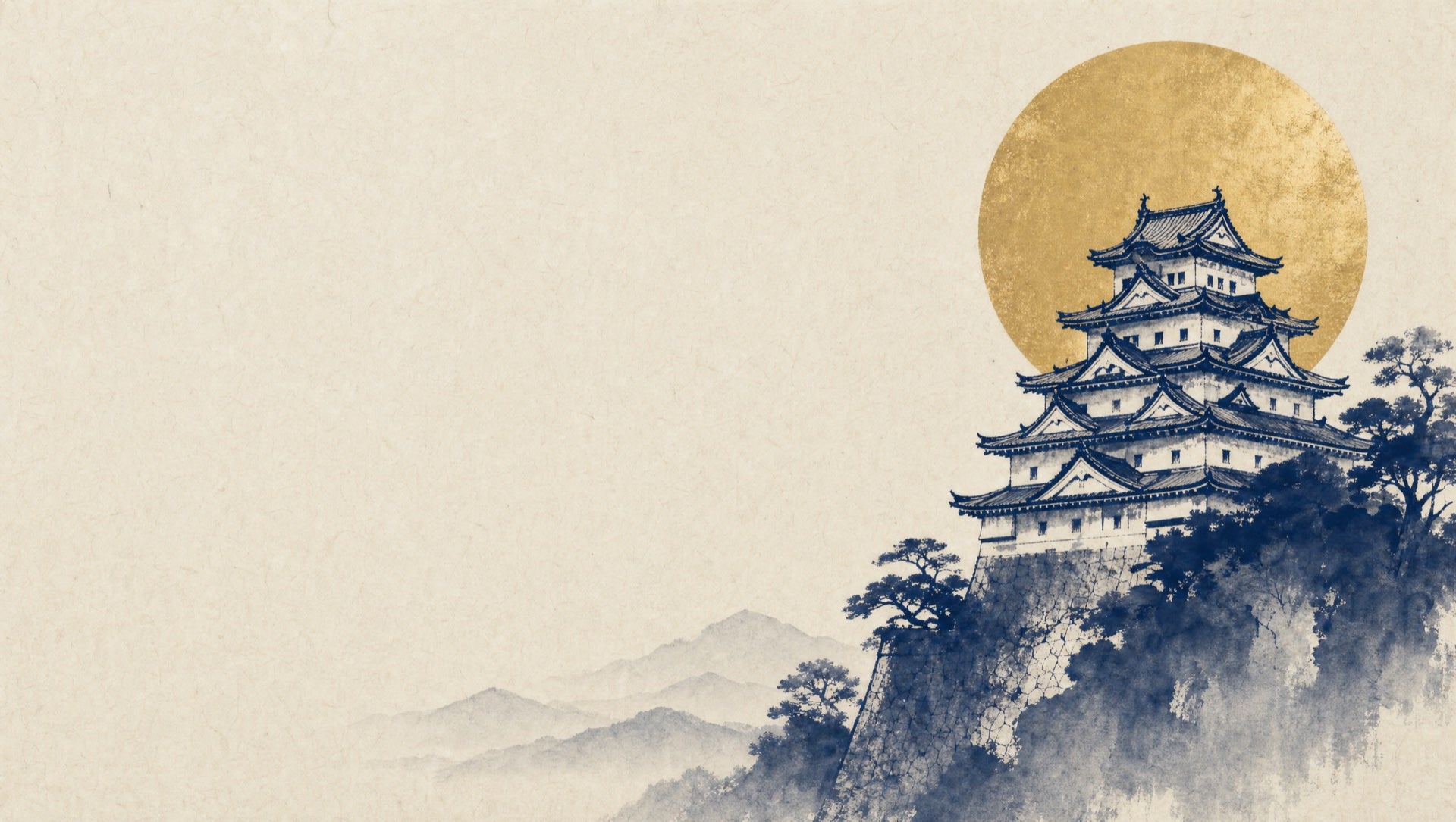 夜の城